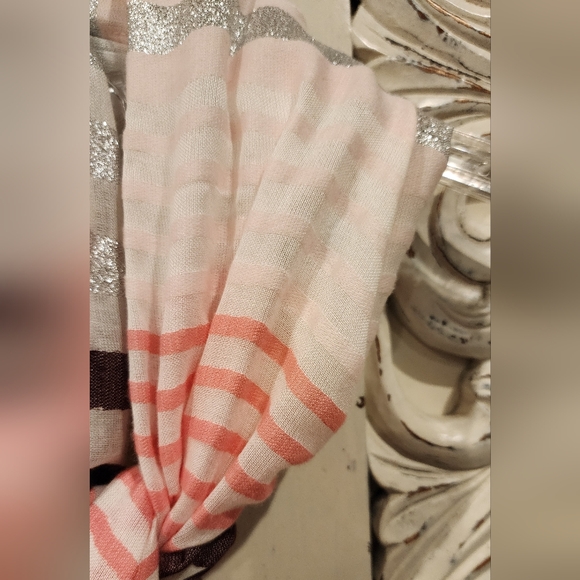 Long Striped sparkle scarf - Picture 6 of 9